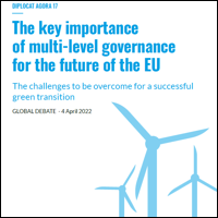 AGORA DIPLOCAT 17 :  La gouvernance multiniveau au cœur de l'avenir de l'UE. Les défis actuels pour une transition verte réussie (en anglais)